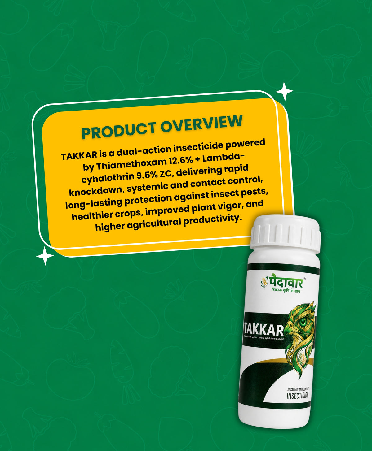 TAKKAR (Thiamethoxam 12.6% + Lambda-cyhalothrin 9.5% ZC)