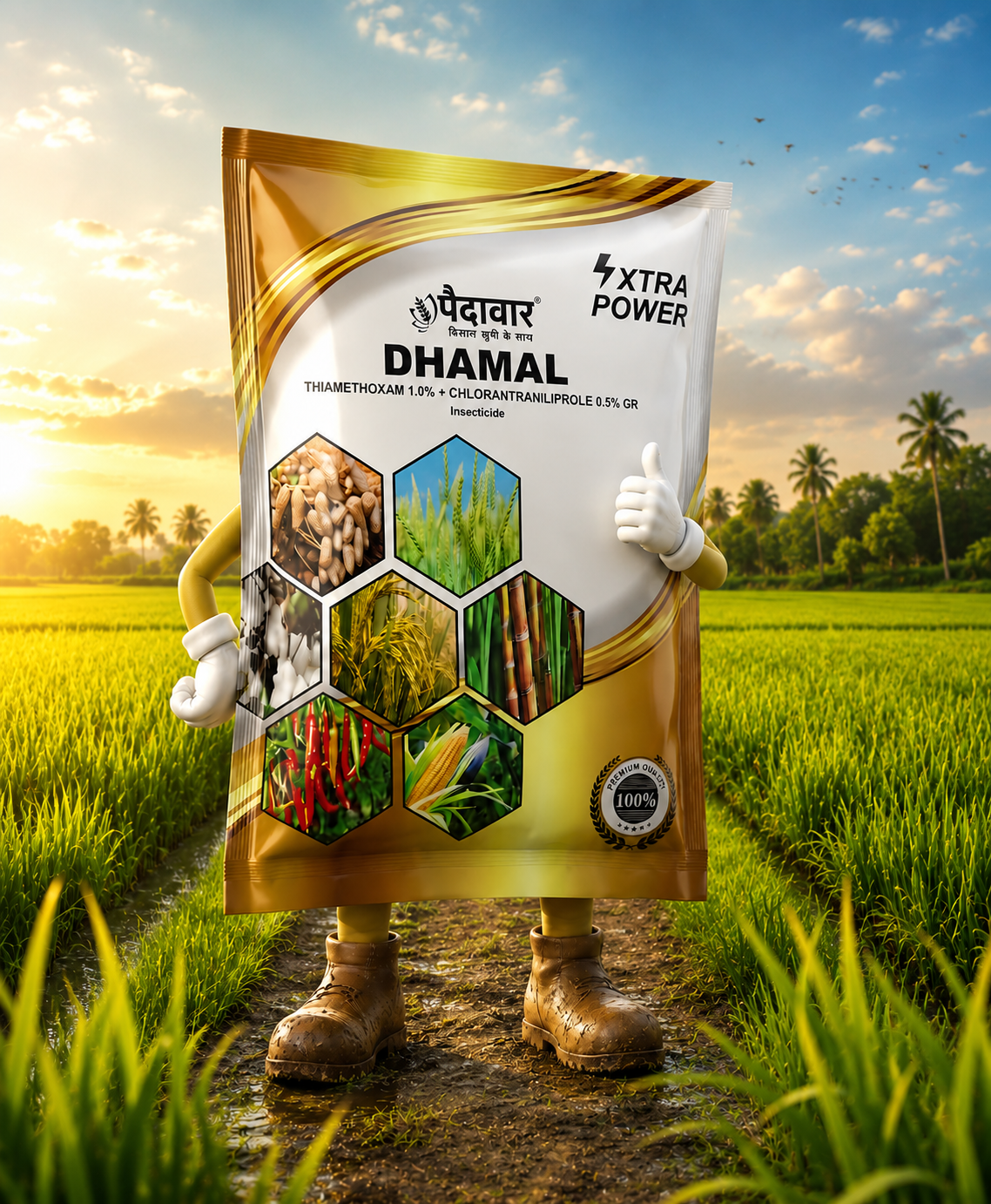 DHAMAL (Thiamethoxam 1.0% + Chlorantraniliprole 0.5% GR)