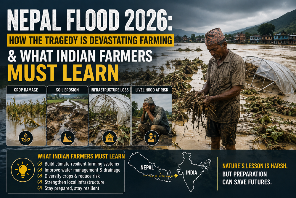 Nepal Flood 2026: How the Tragedy Is Devastating Farming & What Indian Farmers Must Learn