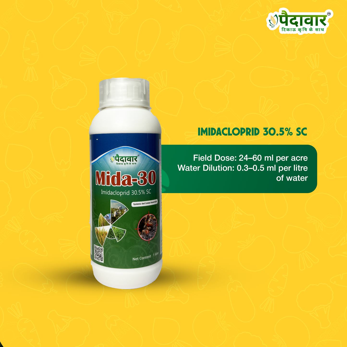 Mida-30 (Imidacloprid 30.5% SC) Insecticide
